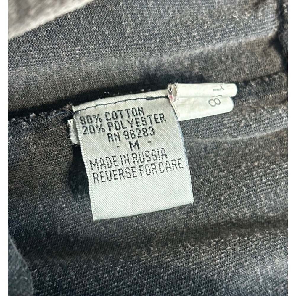 Vintage Velour Track Pants Gray Cotton Blend Straight Leg Lounge Trousers Medium - Picture 6 of 8